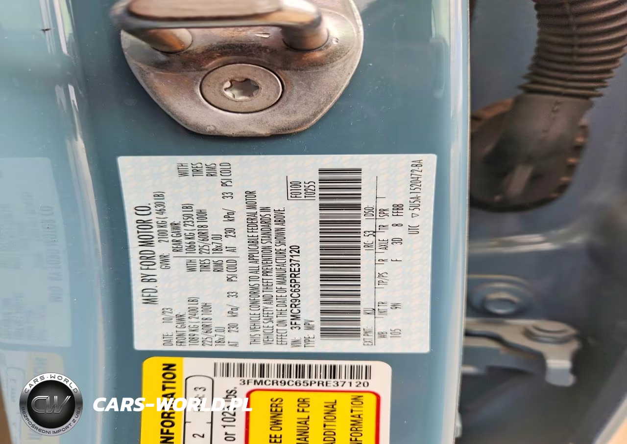 2023 Ford Bronco Sport Outer Banks VIN:3FMCR9C65PRE37120 - 12