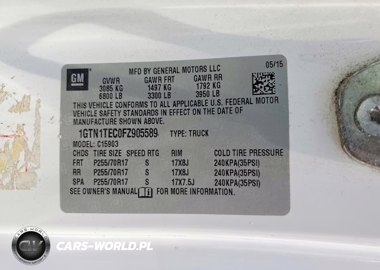 2015 GMC Sierra C1500 VIN:1GTN1TEC0FZ905589 - 13