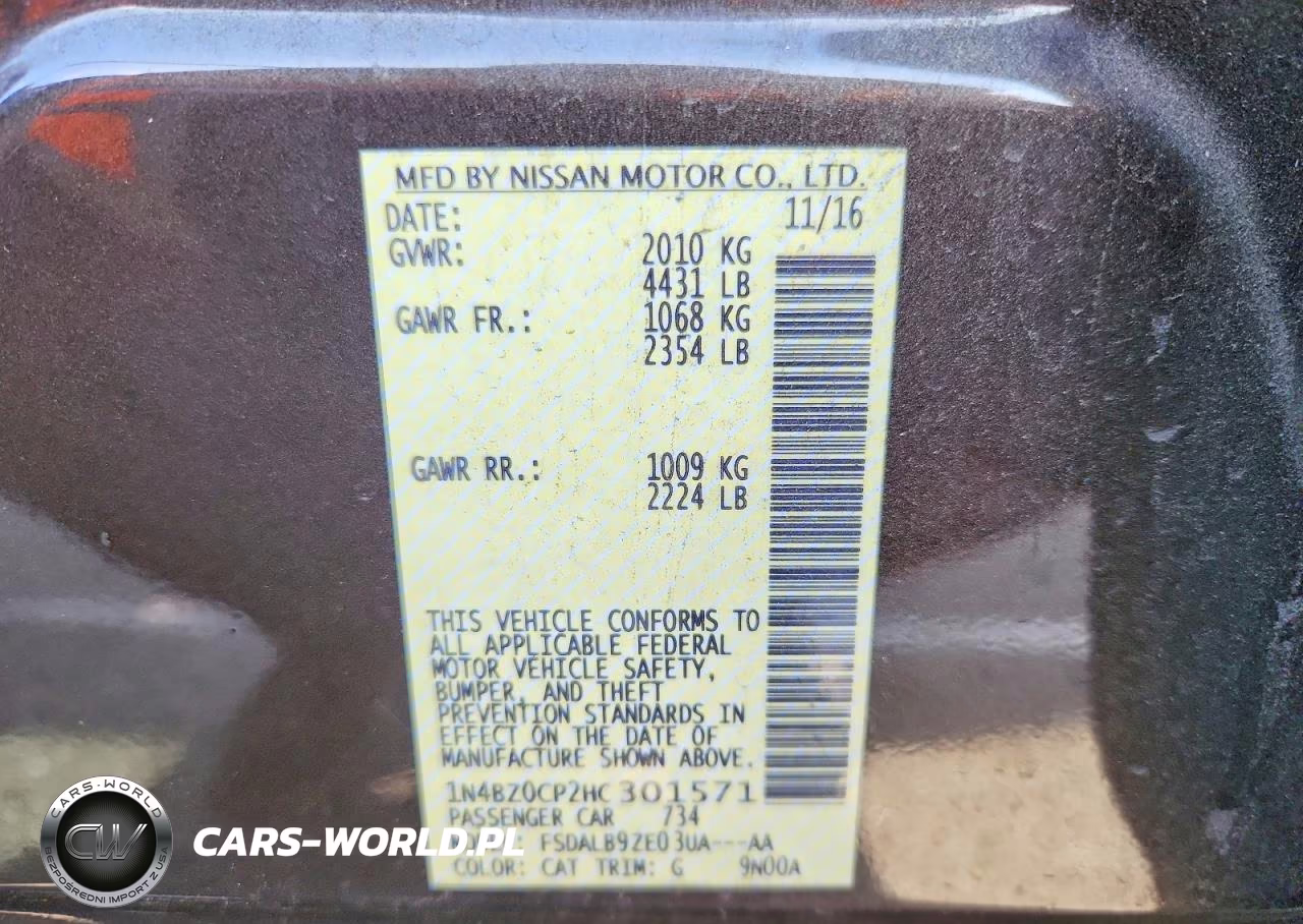 2017 Nissan Leaf S VIN:1N4BZ0CP2HC301571 - 12