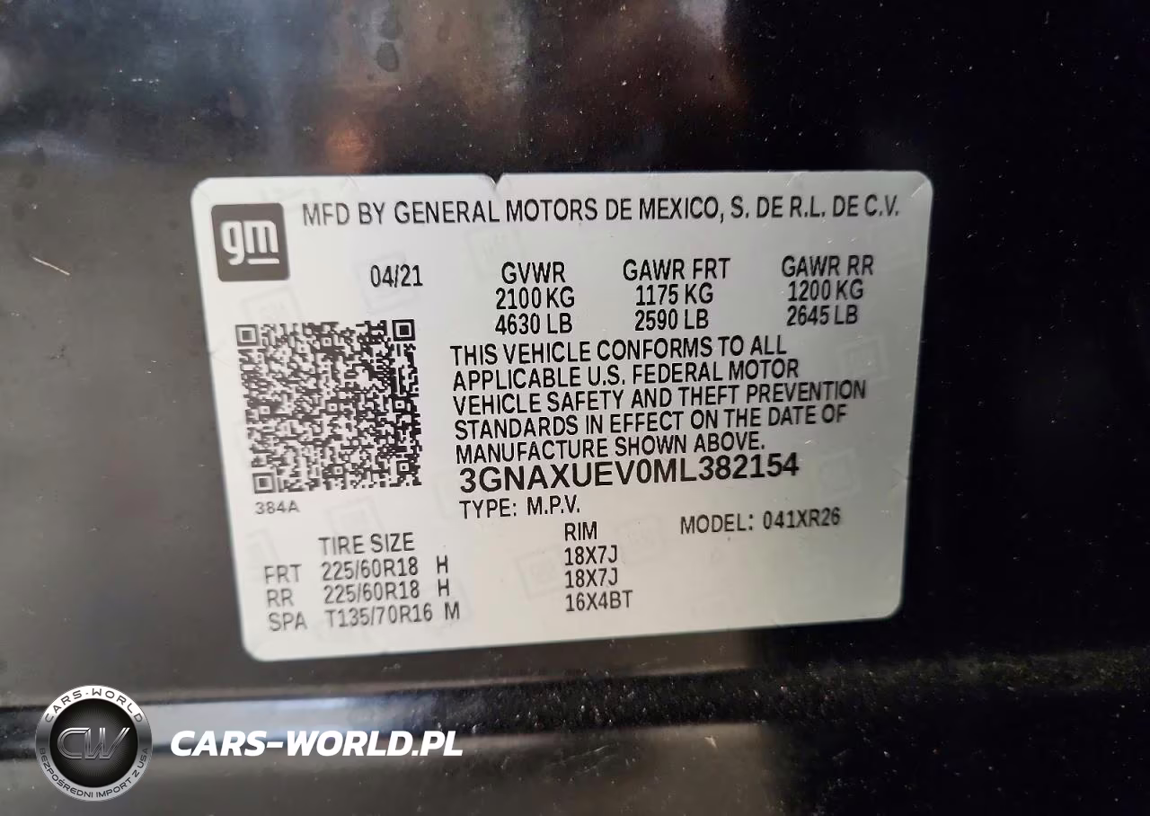 2021 Chevrolet Equinox Lt VIN:3GNAXUEV0ML382154 - 12