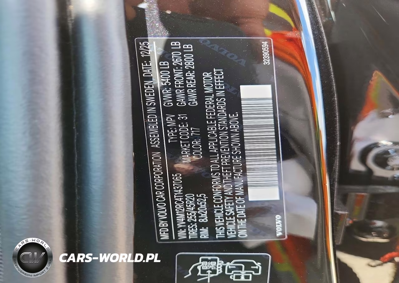 2026 Volvo Xc60 Plus VIN:YV4M12RC4T1437065 - 13