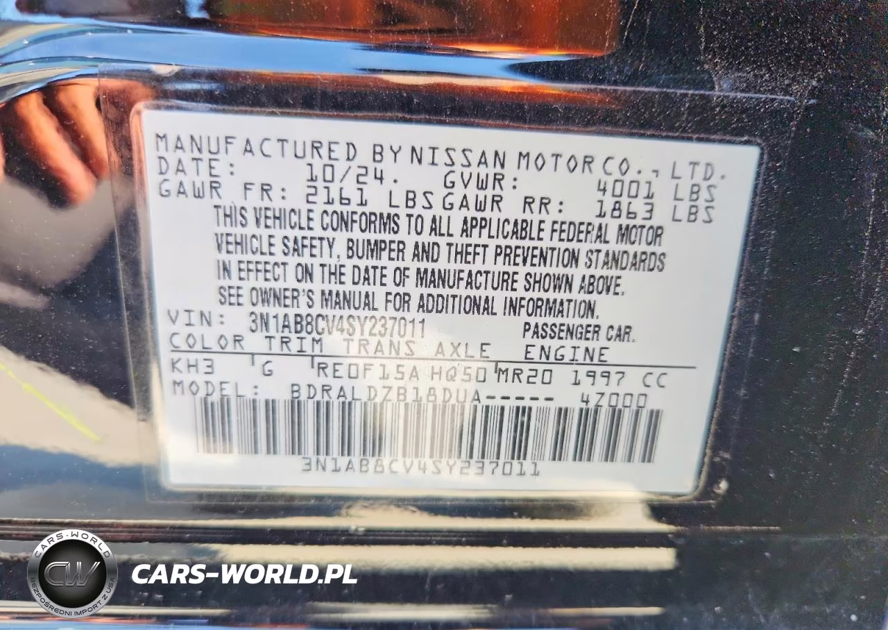 2025 Nissan Sentra Sv VIN:3N1AB8CV4SY237011 - 13