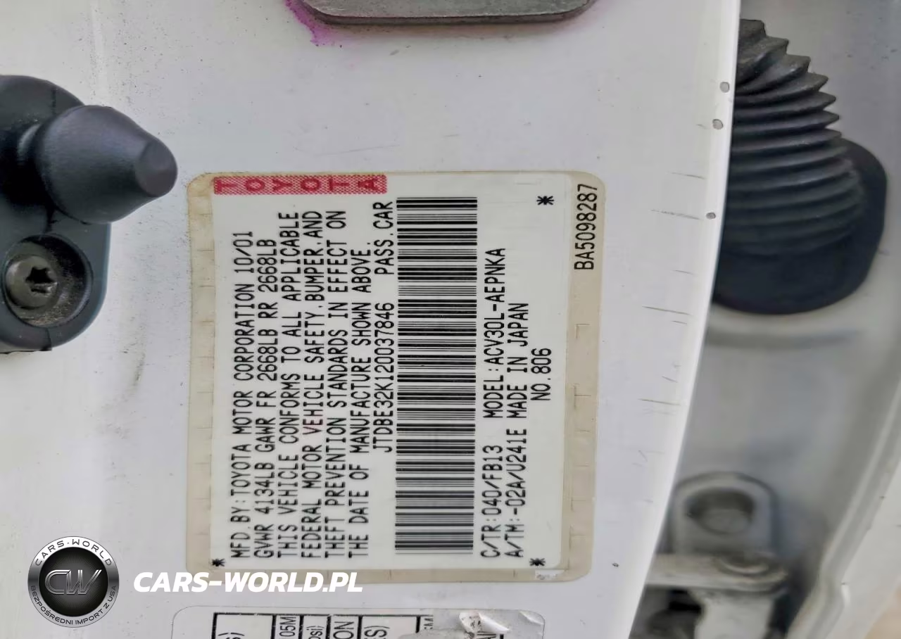 2002 Toyota Camry Le VIN:JTDBE32K120037846 - 13