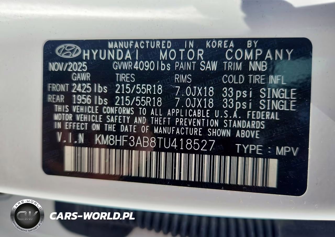 2026 Hyundai Kona Sel Sport VIN:KM8HF3AB8TU418527 - 14