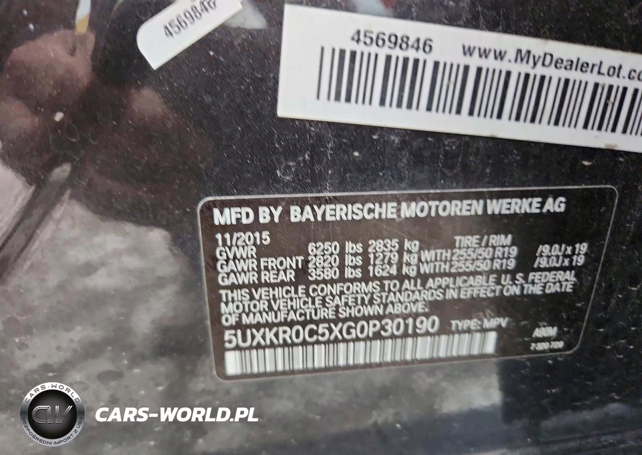 2016 BMW X5 xDrive35I VIN:5UXKR0C5XG0P30190 - 13