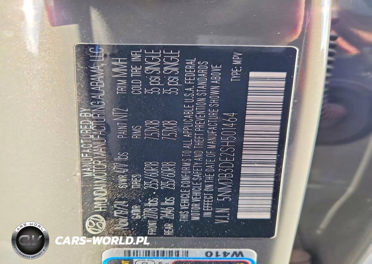 2025 Hyundai Tucson Sel VIN:5NMJB3DE2SH501464 - 13