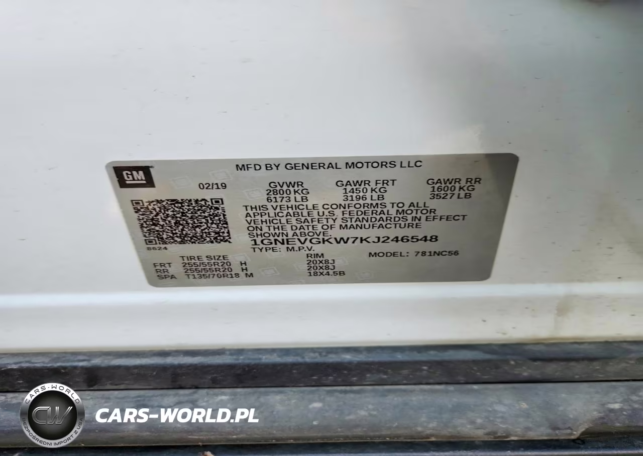 2019 Chevrolet Traverse Lt VIN:1GNEVGKW7KJ246548 - 14