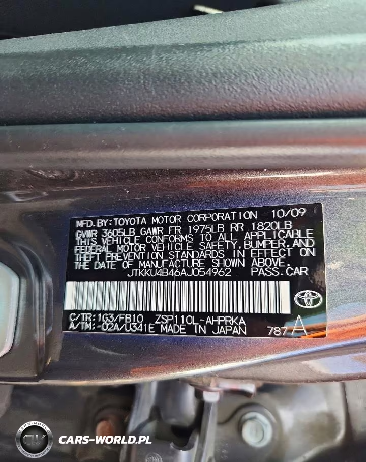 2010 Scion Xd Base VIN:JTKKU4B46AJ054962 - 12
