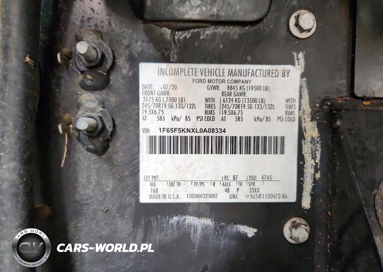 2020 Ford F59 Delivery Truck VIN:1F65F5KNXL0A08334 - 13
