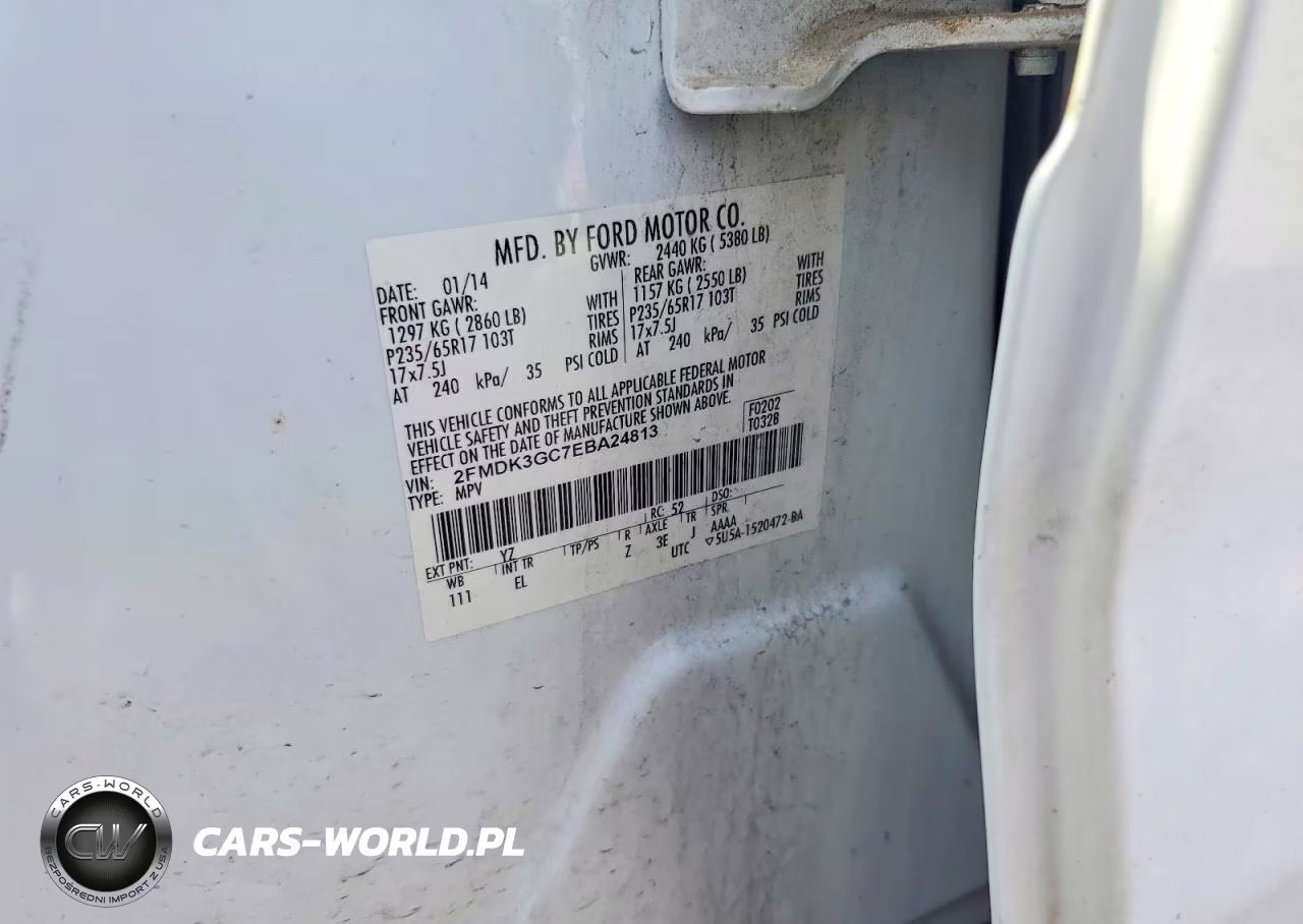 2014 Ford Edge Se VIN:2FMDK3GC7EBA24813 - 13