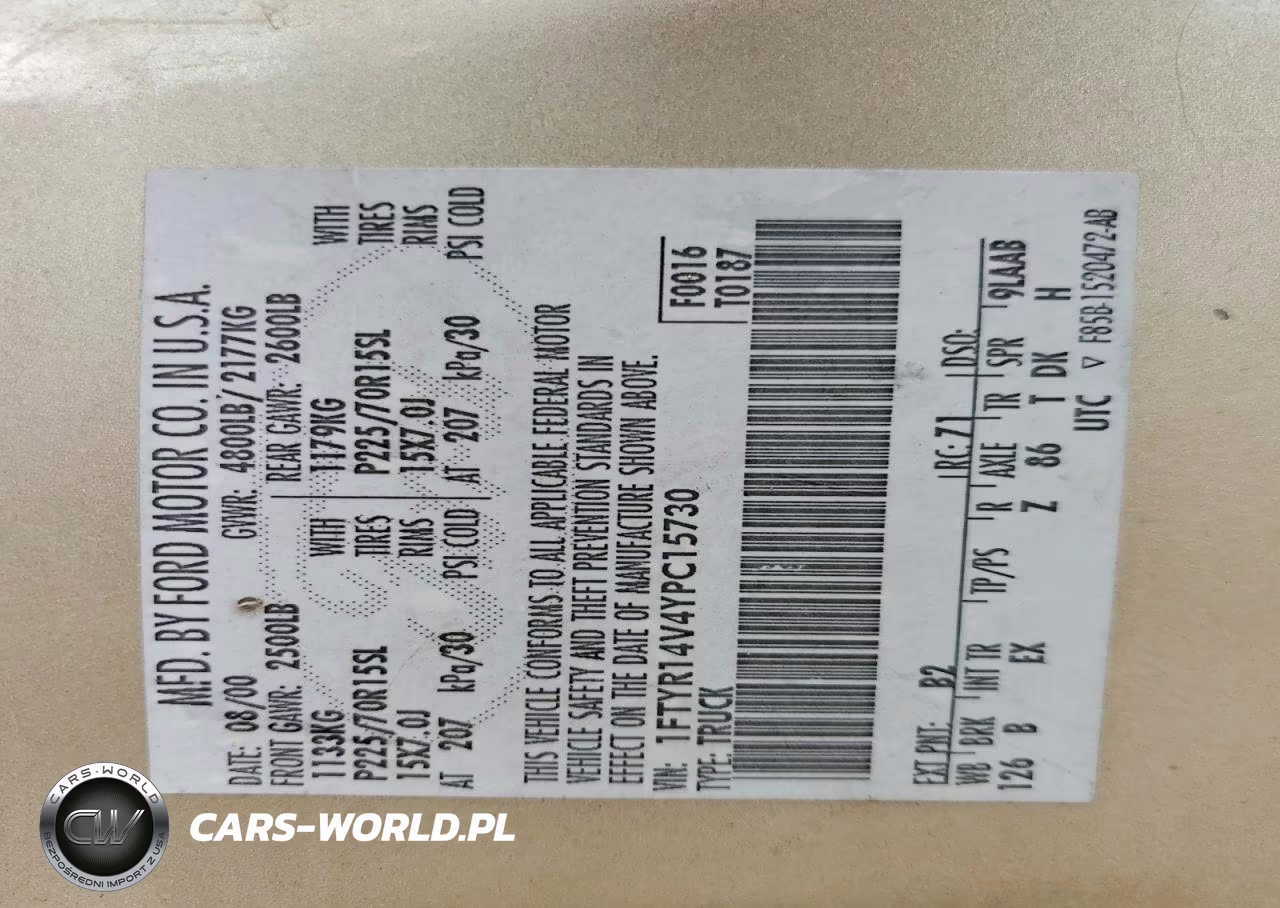 2000 Ford Ranger Super Cab VIN:1FTYR14V4YPC15730 - 13