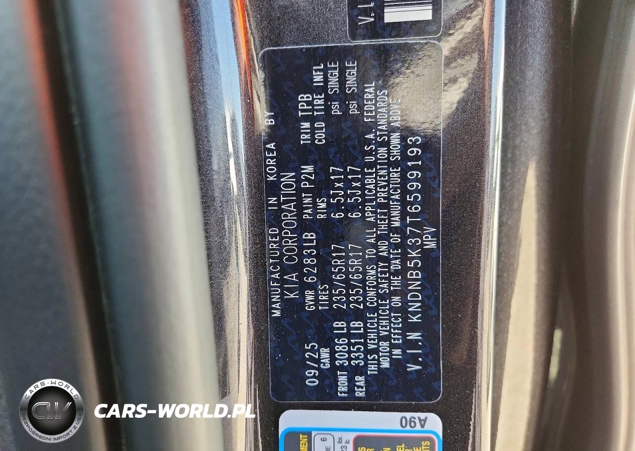 2026 Kia Carnival Lxs VIN:KNDNB5K37T6599193 - 13