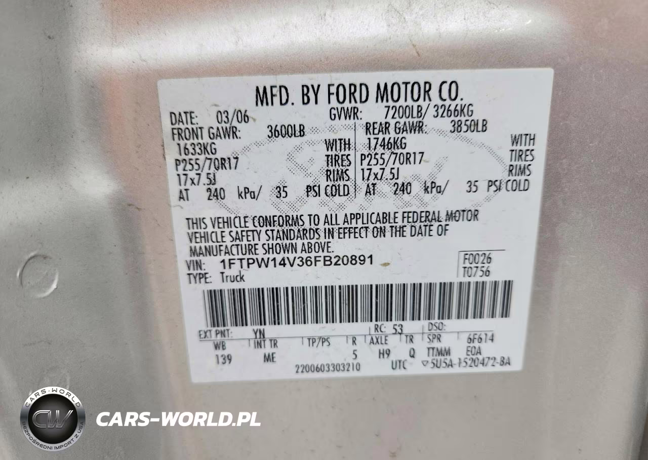 2006 Ford F150 Supercrew VIN:1FTPW14V36FB20891 - 12