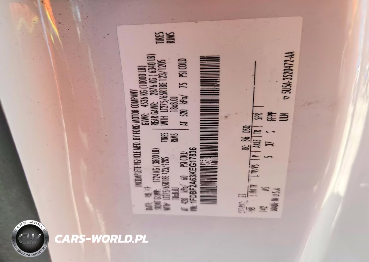 2019 Ford F250 Super Duty Utility - Service Truck VIN:1FDBF2A63KEG17836 - 10
