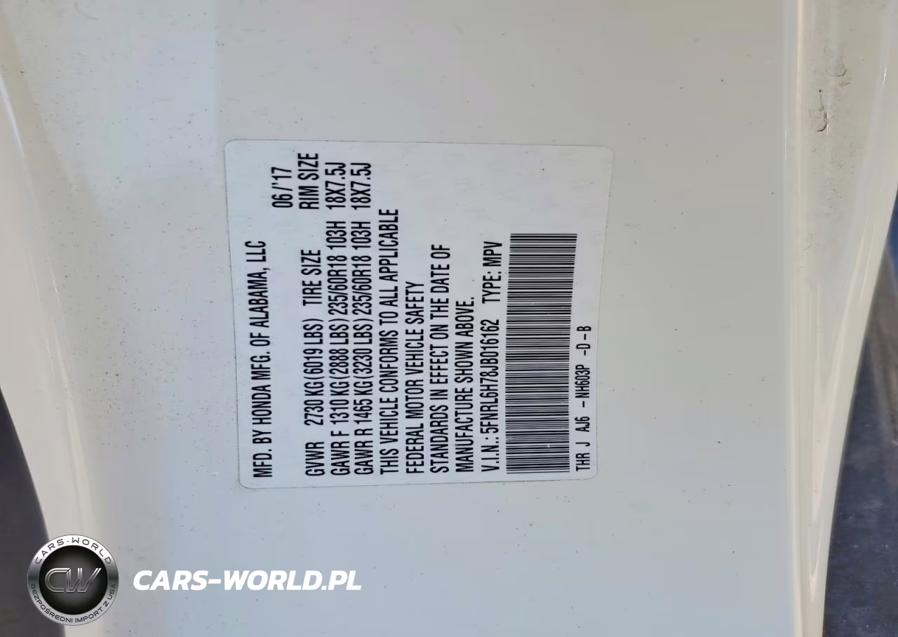 2018 Honda Odyssey Exl VIN:5FNRL6H78JB016162 - 13