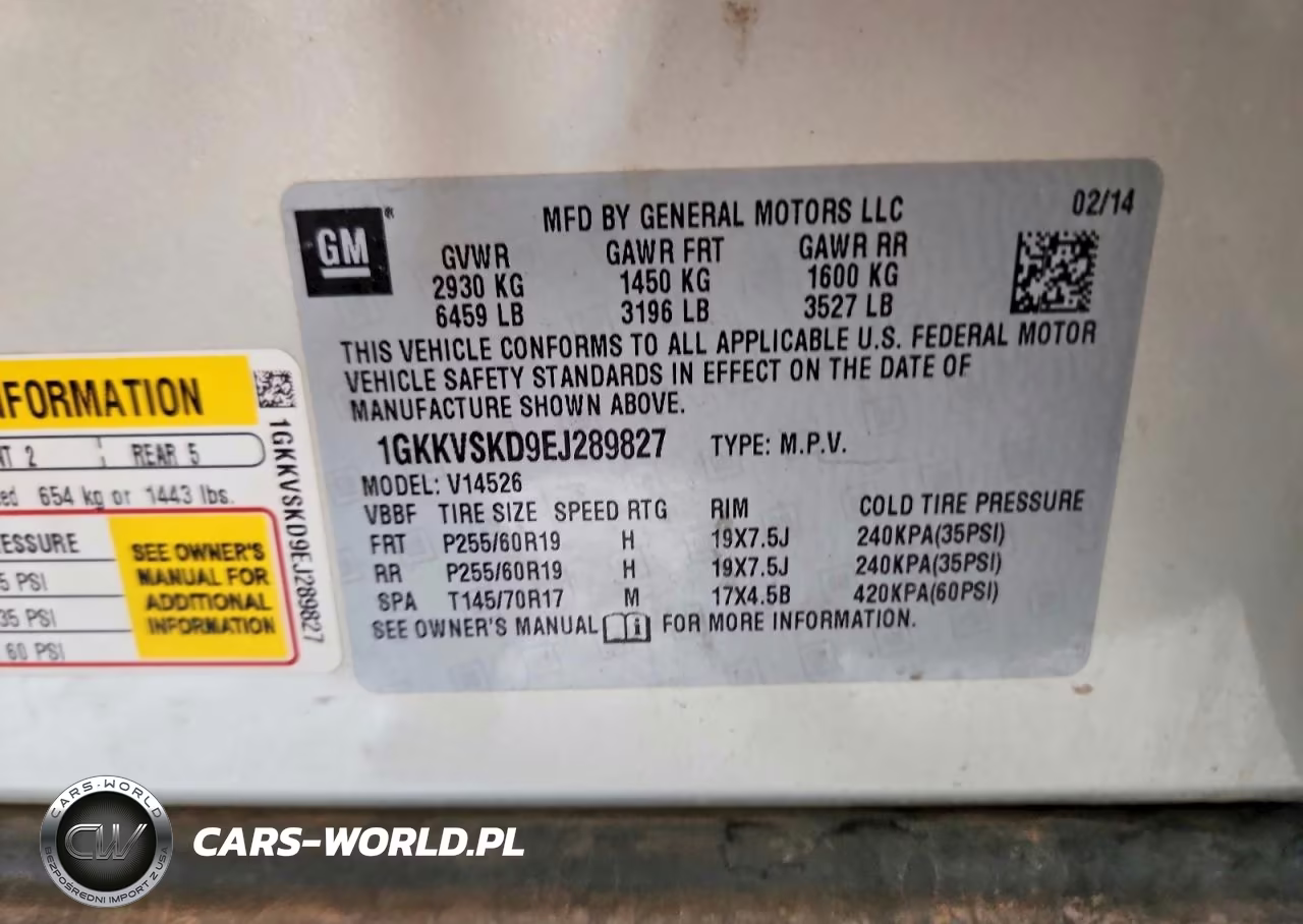 2014 GMC Acadia VIN:1GKKVSKD9EJ289827 - 13