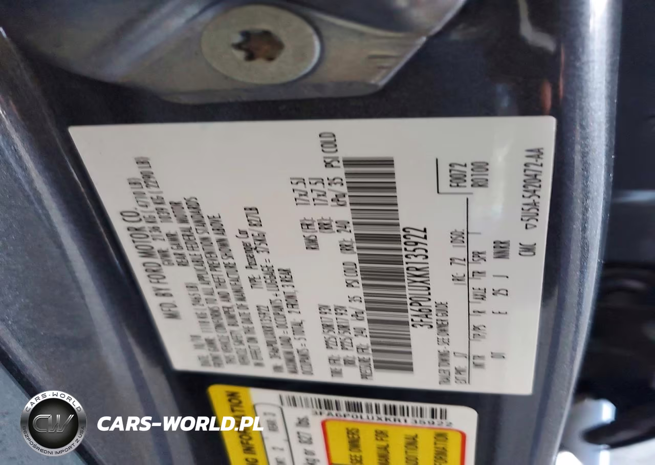 2019 Ford Fusion Se VIN:3FA6P0LUXKR135922 - 12