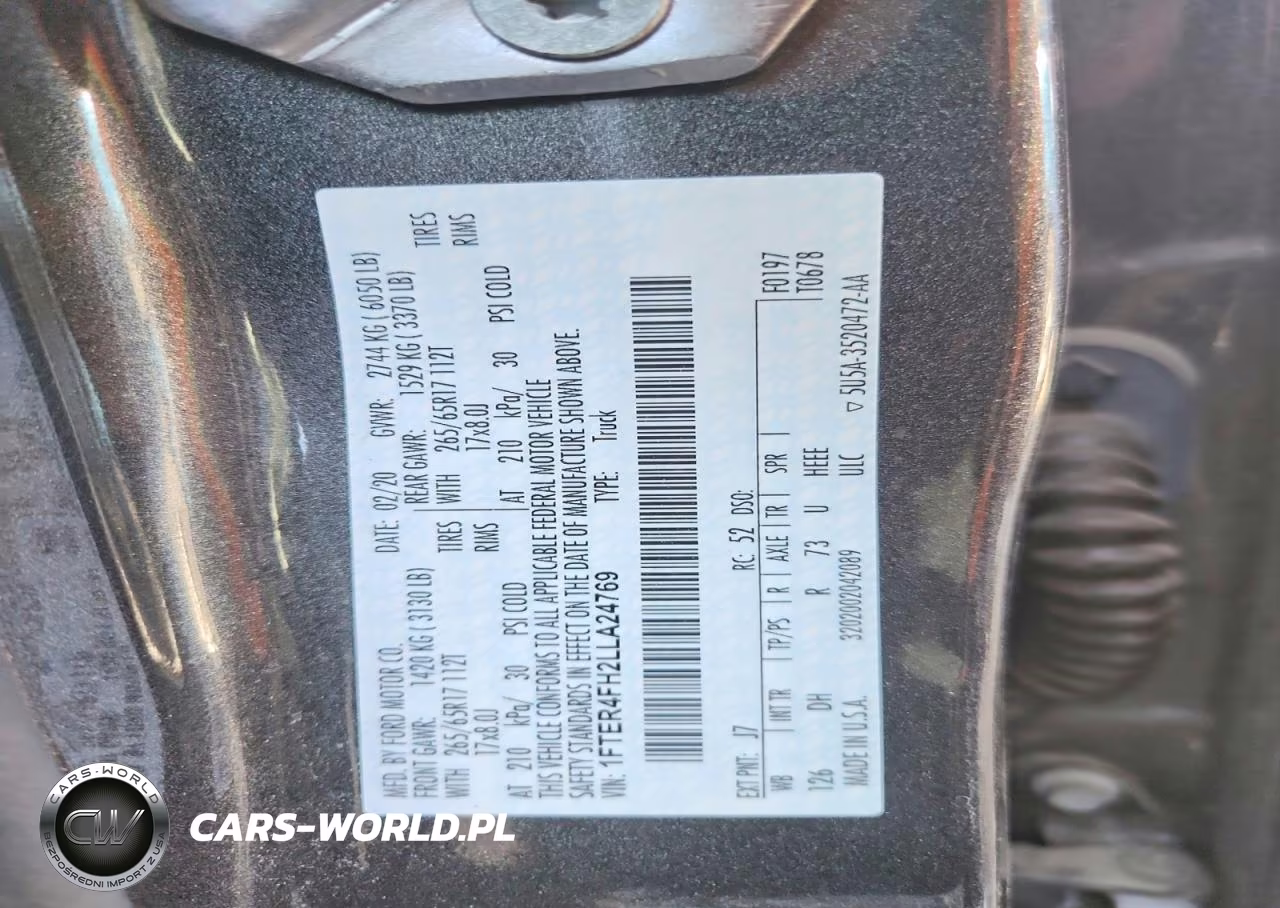 2020 Ford Ranger Xl VIN:1FTER4FH2LLA24769 - 12