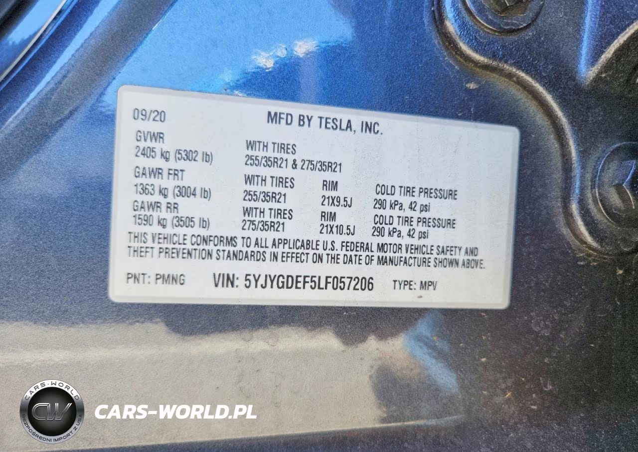 2020 Tesla Model Y VIN:5YJYGDEF5LF057206 - 13