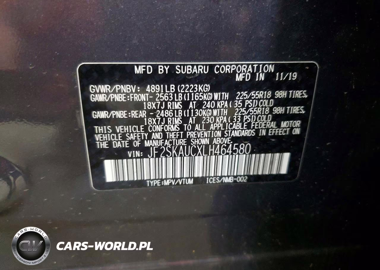 2020 Subaru Forester Limited VIN:JF2SKAUCXLH464580 - 14