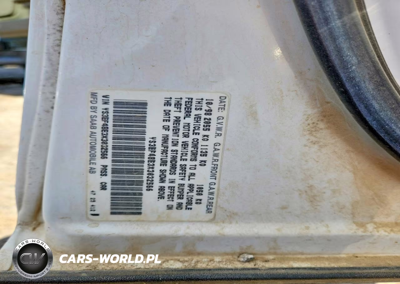 1999 Saab 9-5 Se VIN:YS3EF48E3X3032566 - 12
