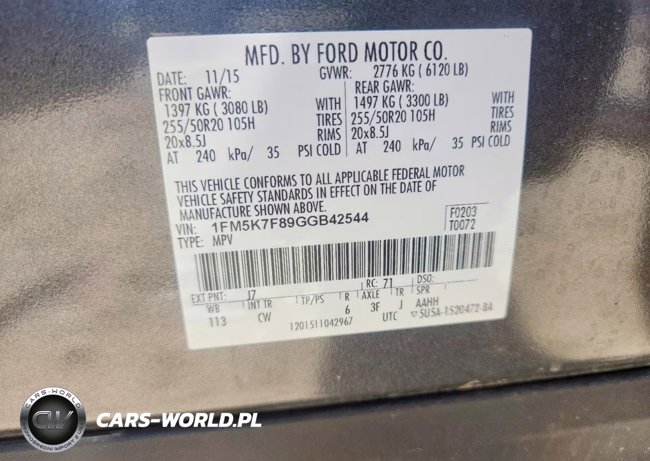 2016 Ford Explorer Limited VIN:1FM5K7F89GGB42544 - 13