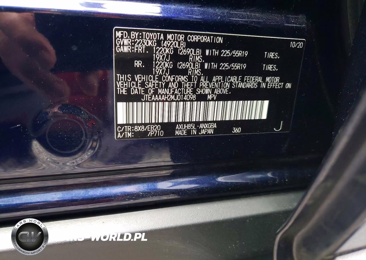 2021 Toyota Venza Xle VIN:JTEAAAAH2MJ014098 - 13