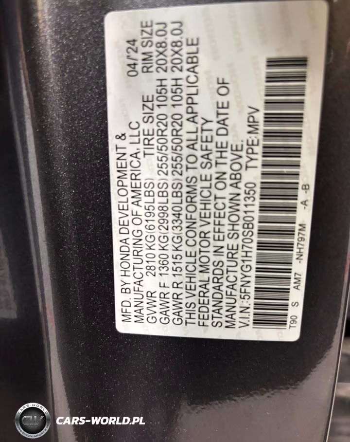 2025 Honda Pilot Touring VIN:5FNYG1H70SB011350 - 10