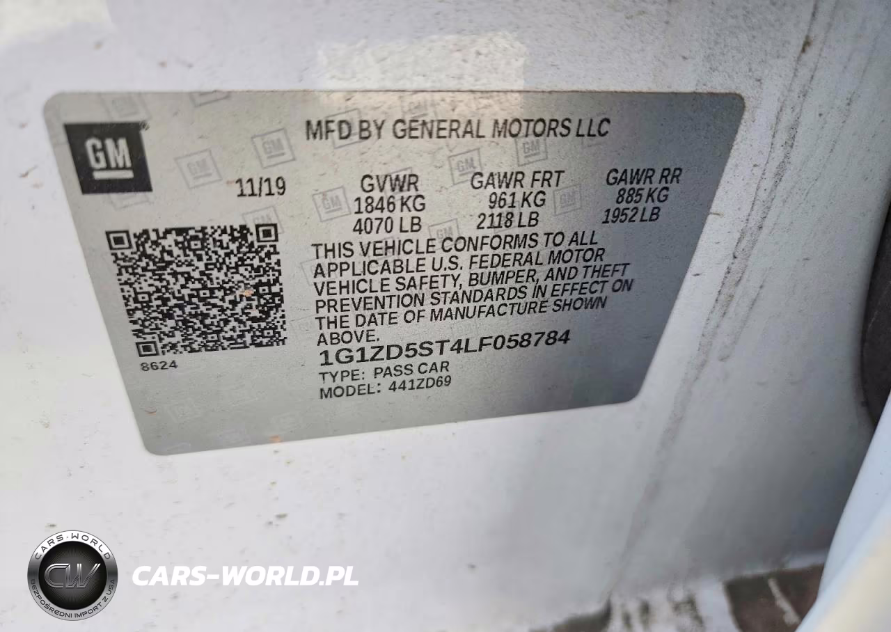 2020 Chevrolet Malibu Lt VIN:1G1ZD5ST4LF058784 - 12