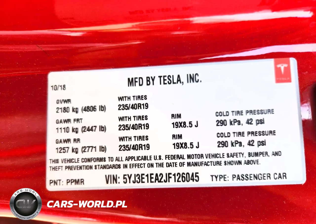2018 Tesla Model 3 VIN:5YJ3E1EA2JF126045 - 13