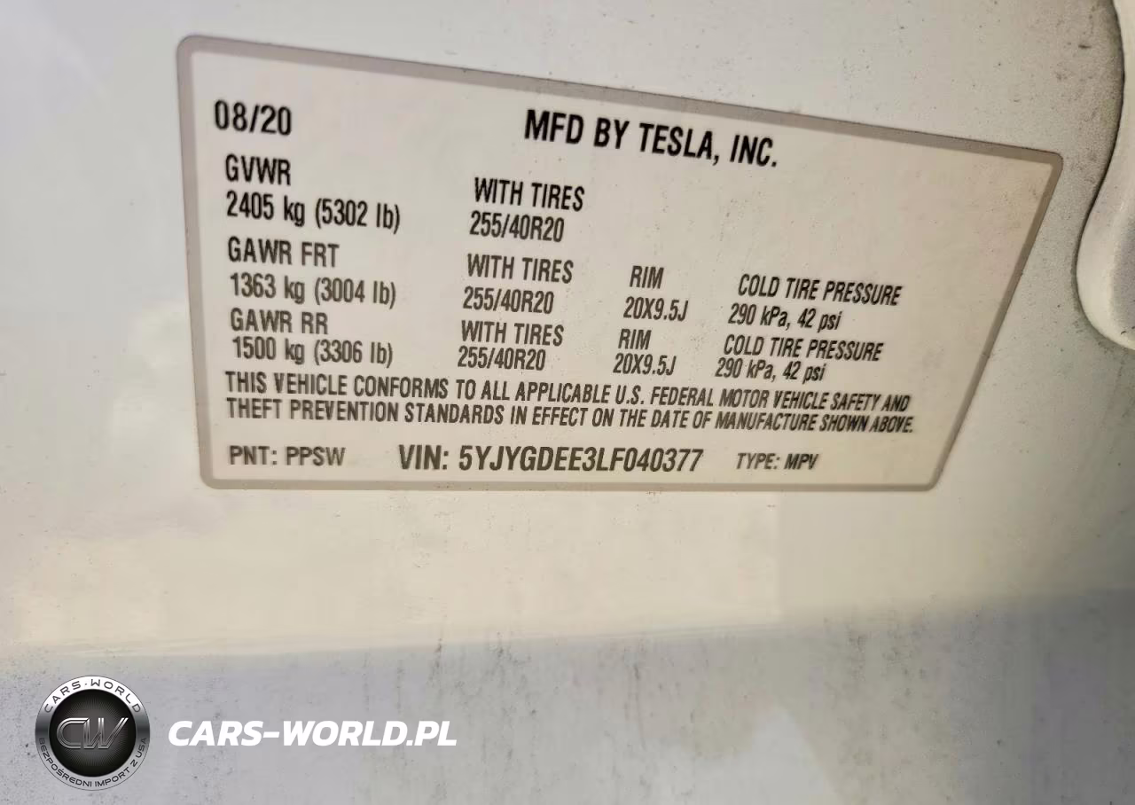 2020 Tesla Model Y VIN:5YJYGDEE3LF040377 - 13