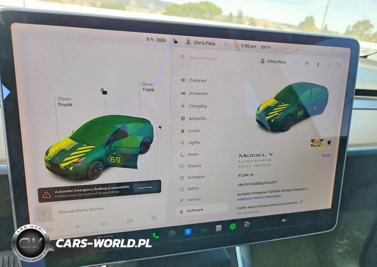 2020 Tesla Model Y VIN:5YJYGDEE3LF040377 - 9