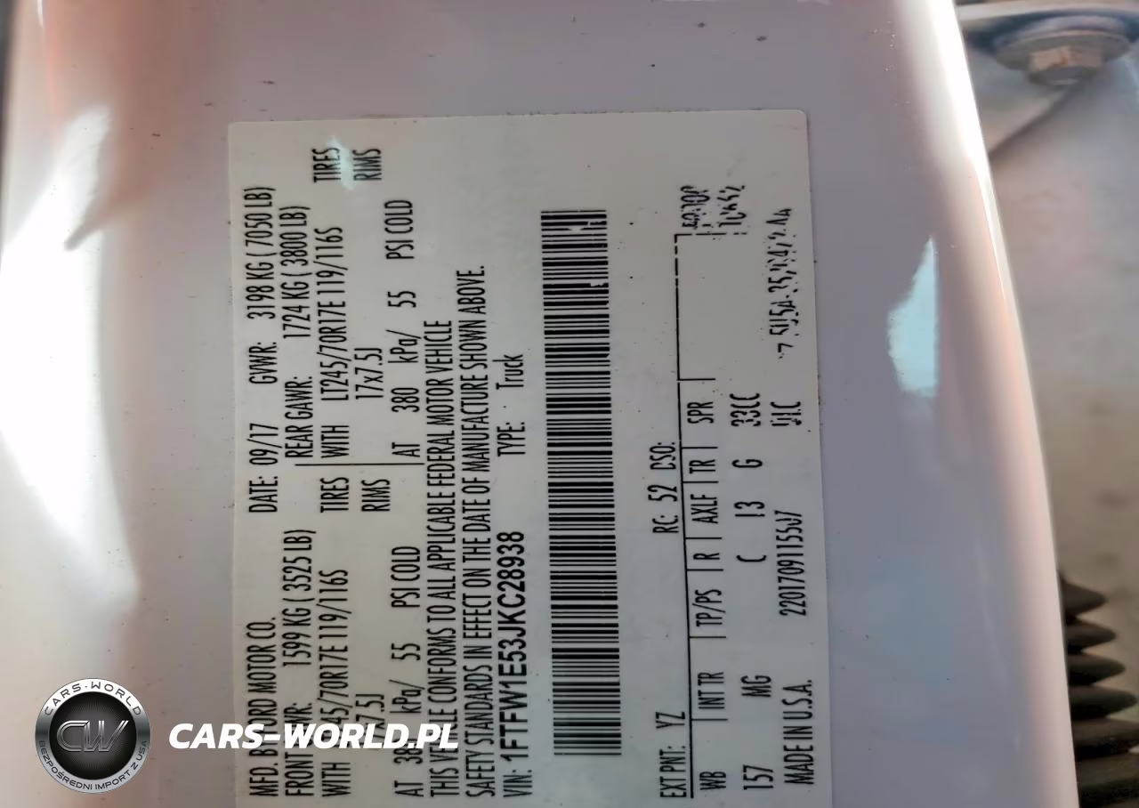 2018 Ford F150 Supercrew VIN:1FTFW1E53JKC28938 - 12