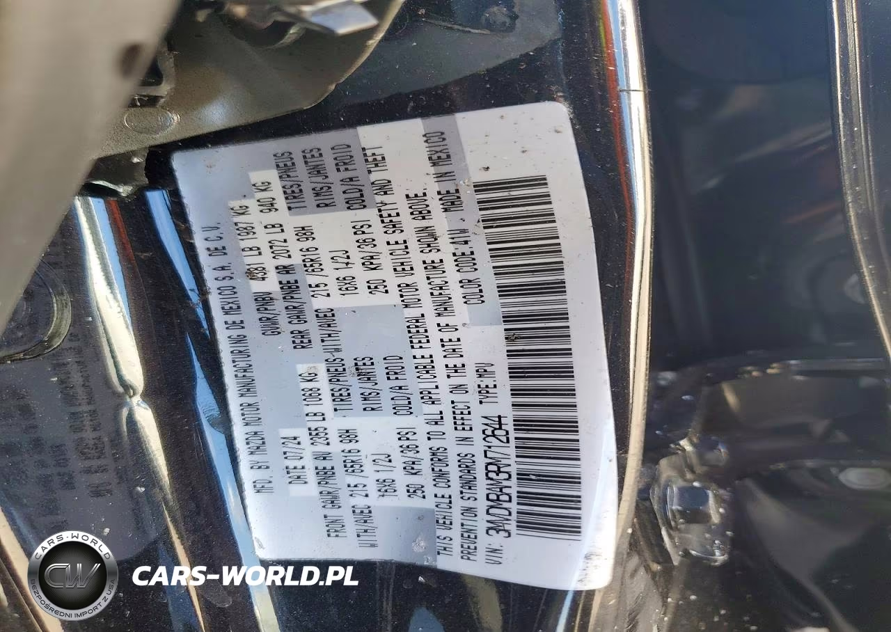 2024 Mazda Cx-30 VIN:3MVDMBAM3RM712644 - 12