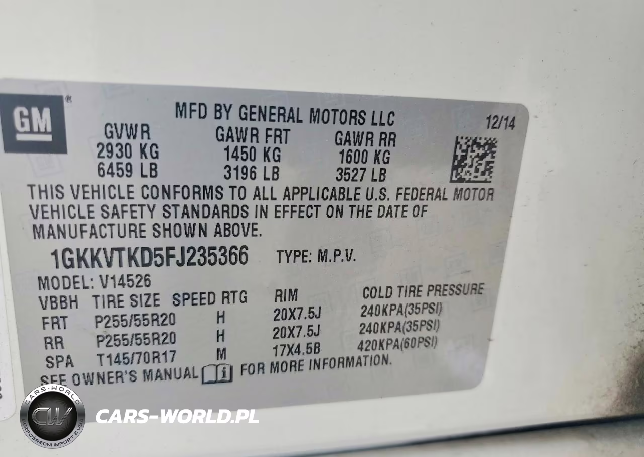 2015 GMC Acadia Denali VIN:1GKKVTKD5FJ235366 - 13