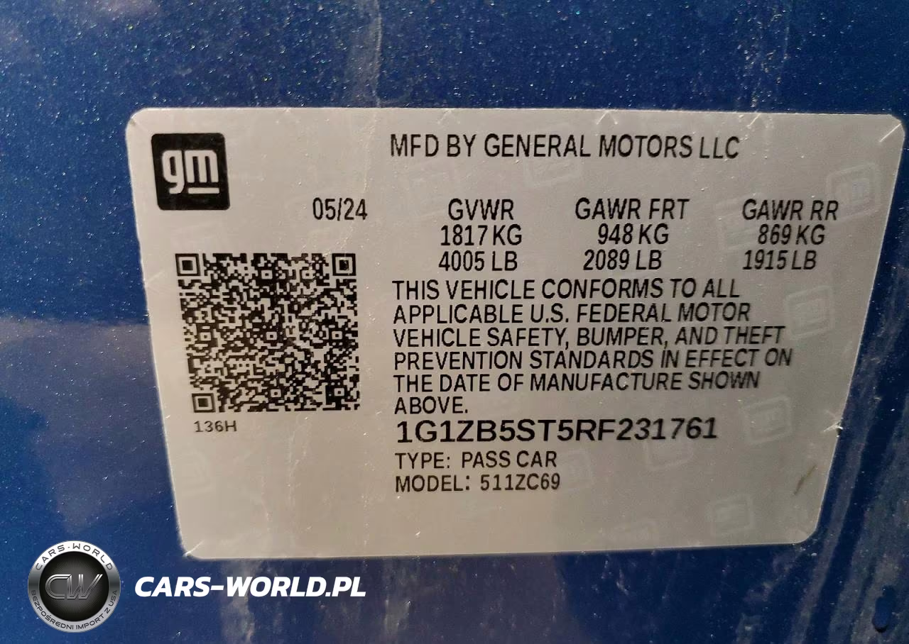 2024 Chevrolet Malibu Ls VIN:1G1ZB5ST5RF231761 - 12