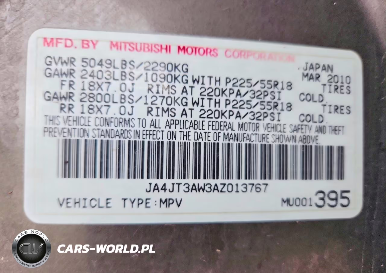 2010 Mitsubishi Outlander Se VIN:JA4JT3AW3AZ013767 - 13