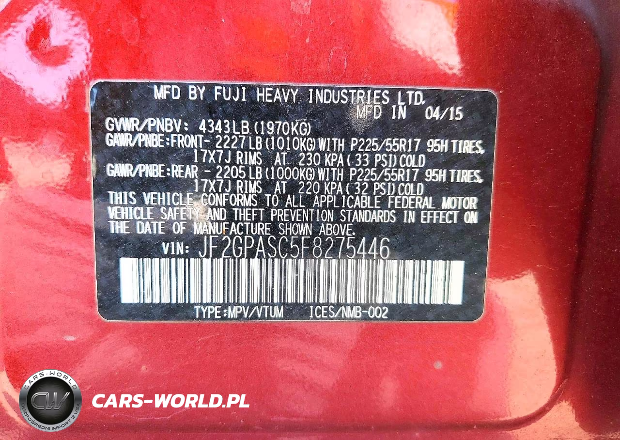 2015 Subaru Xv Crosstrek Sport Limited VIN:JF2GPASC5F8275446 - 13