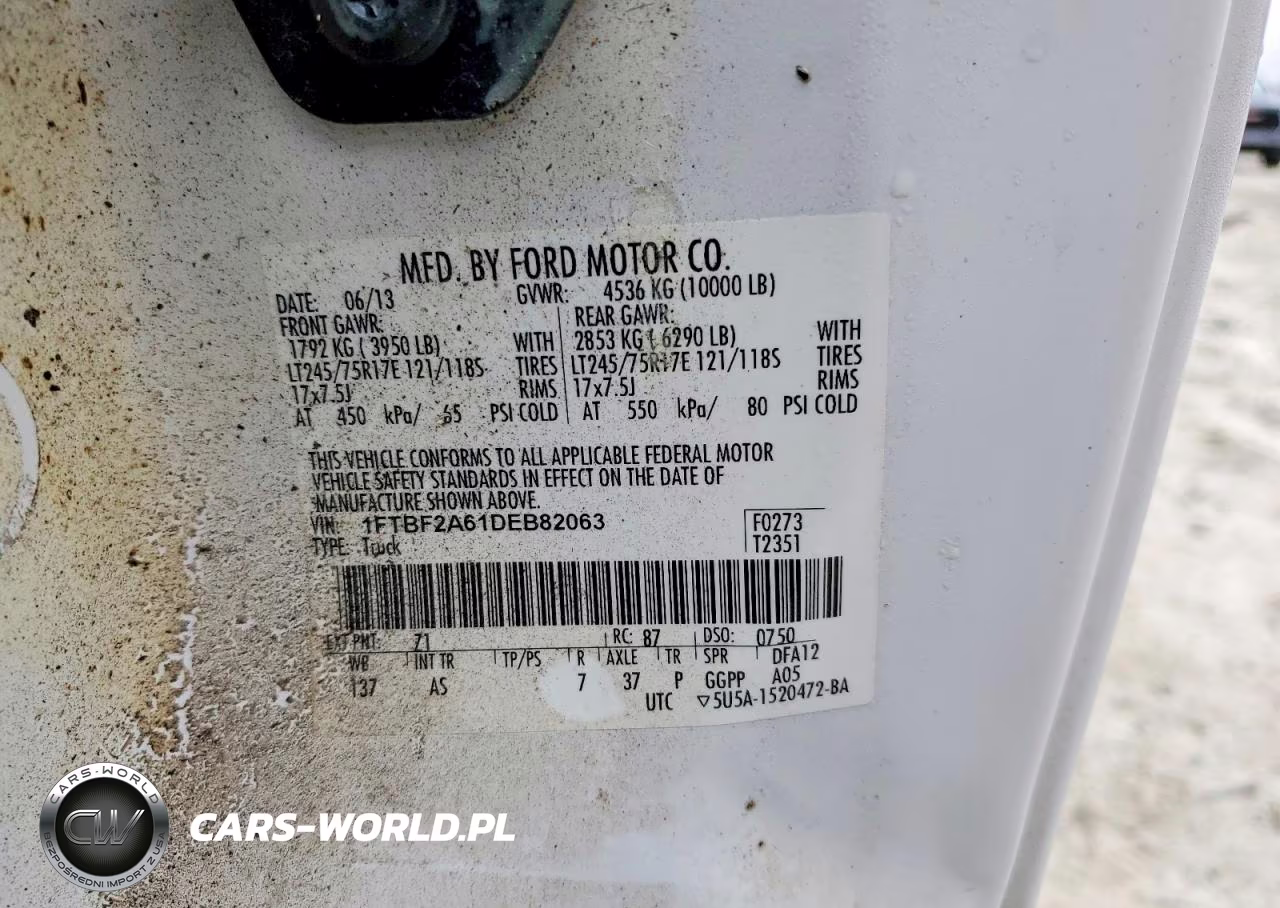 2013 Ford F250 Super Duty VIN:1FTBF2A61DEB82063 - 13
