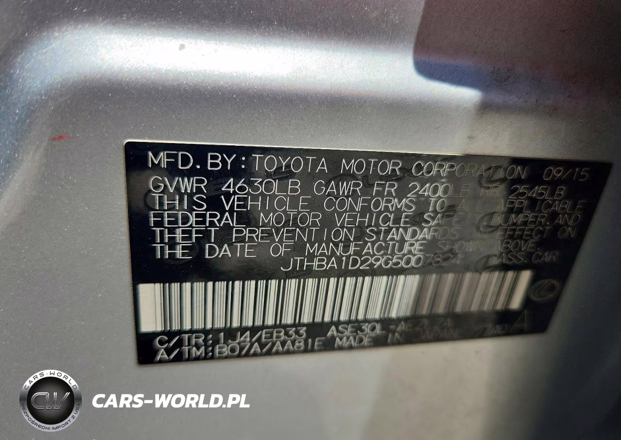 2016 Lexus Is 200T VIN:JTHBA1D29G5007824 - 12