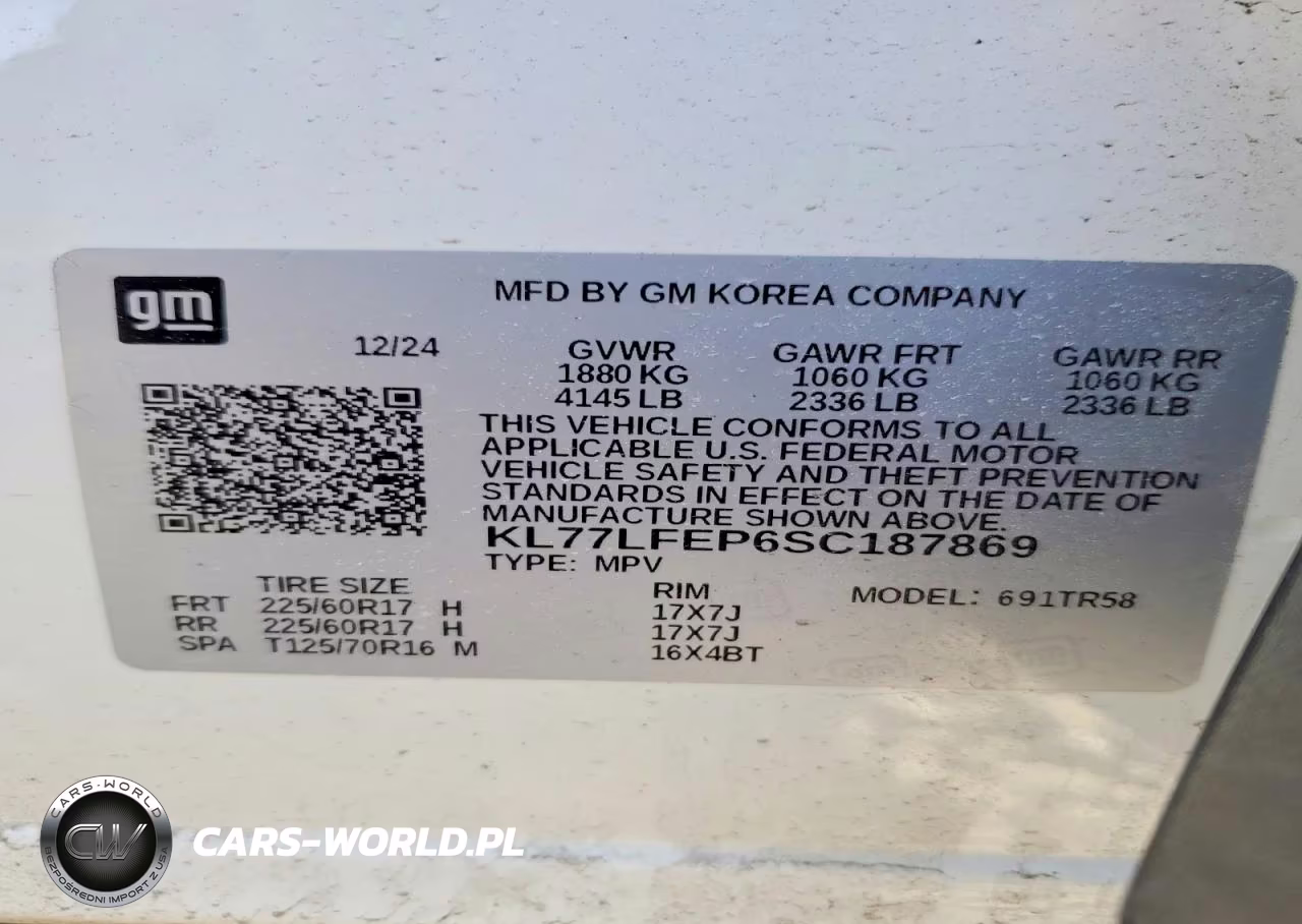 2025 Chevrolet Trax Ls VIN:KL77LFEP6SC187869 - 14