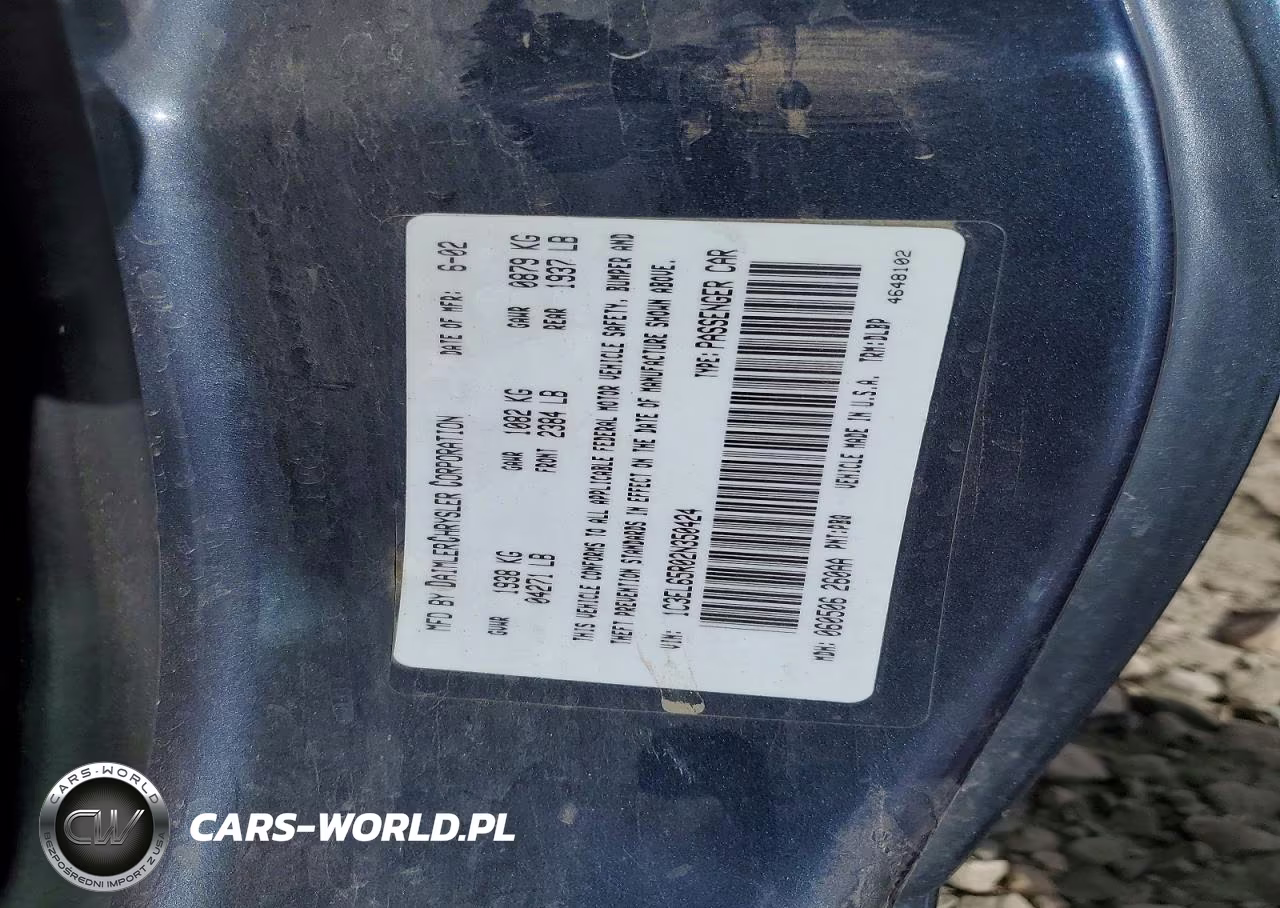 2002 Chrysler Sebring Limited VIN:1C3EL65R02N350424 - 12