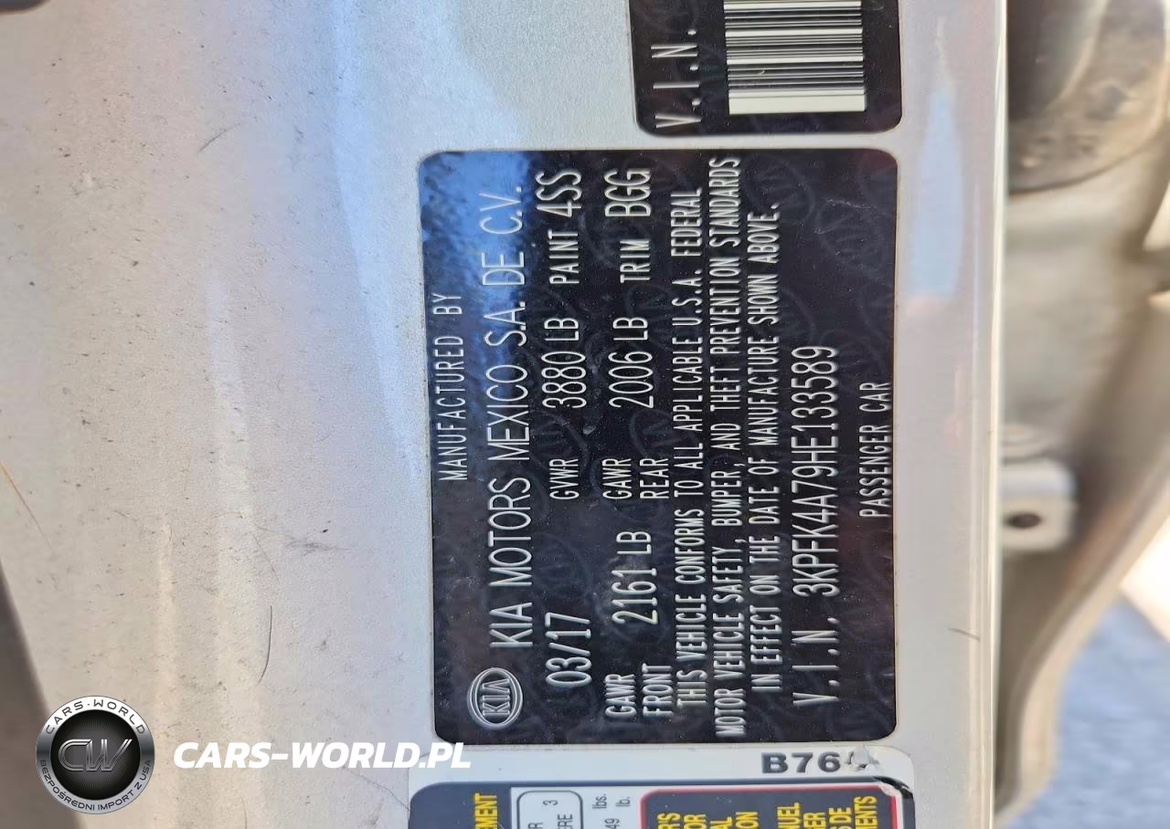 2017 Kia Forte Lx VIN:3KPFK4A79HE133589 - 13