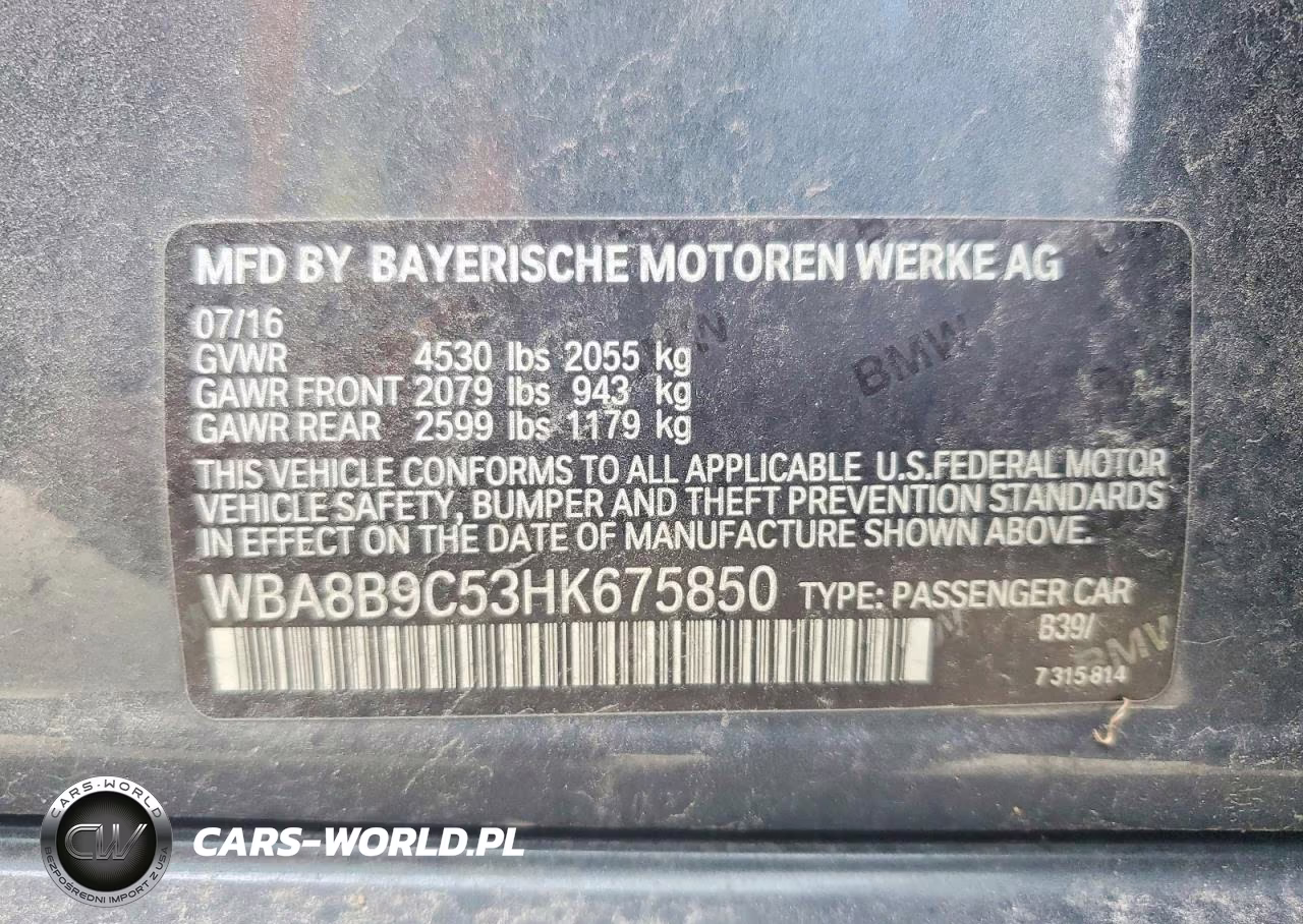2017 BMW 330 I VIN:WBA8B9C53HK675850 - 12