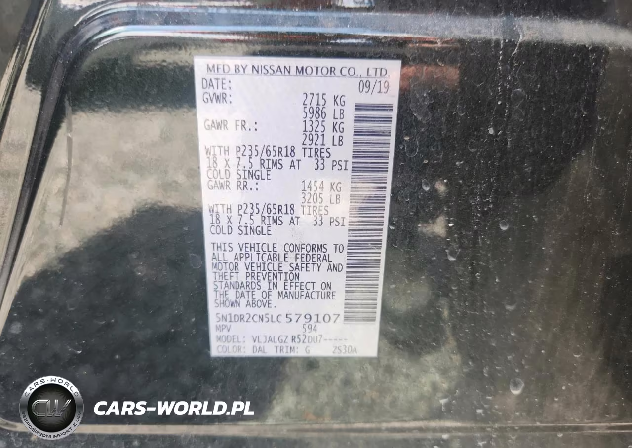 2020 Nissan Pathfinder Sl VIN:5N1DR2CN5LC579107 - 13