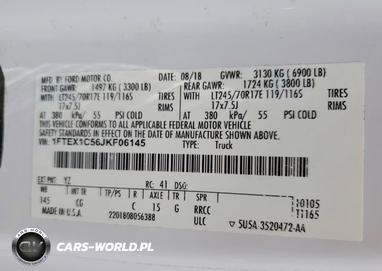 2018 Ford F150 Super Cab VIN:1FTEX1C56JKF06145 - 12