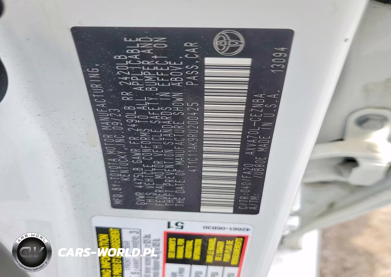 2024 Toyota Camry VIN:4T1C11AK9RU200425 - 12