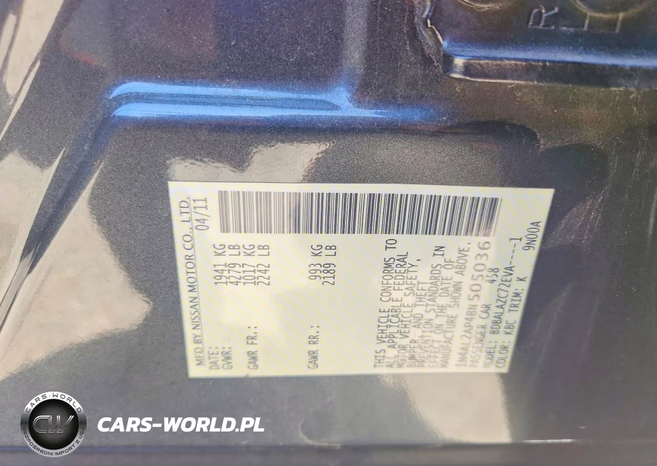 2011 Nissan Altima 2.5 VIN:1N4AL2AP4BN505036 - 12
