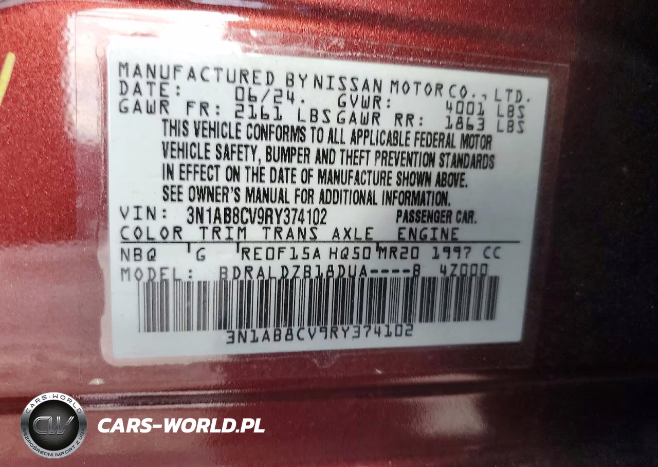 2024 Nissan Sentra Sv VIN:3N1AB8CV9RY374102 - 12