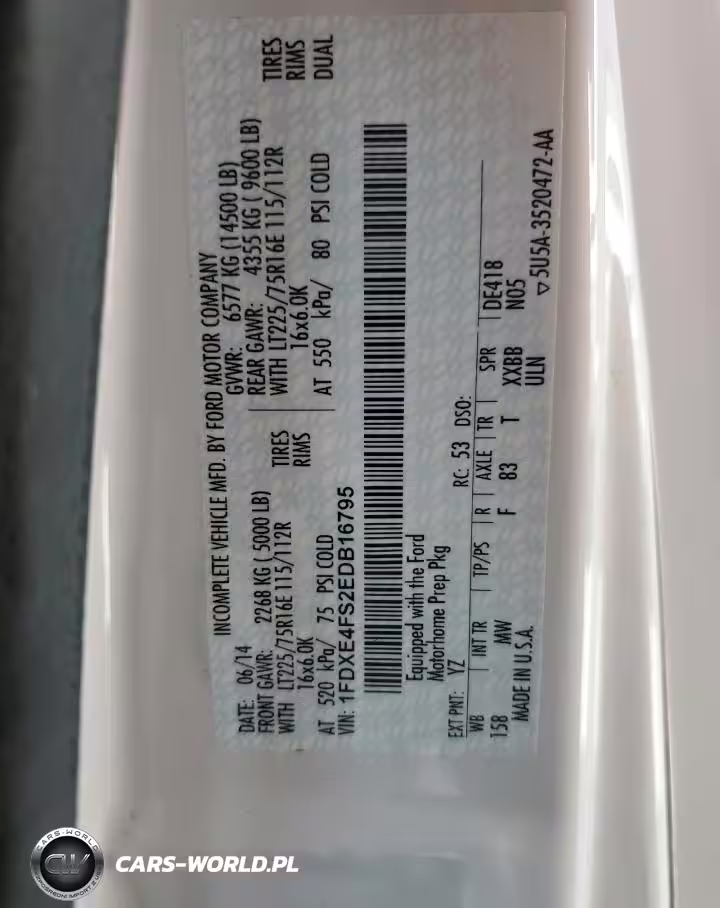 2014 Ford Econoline E450 Super Duty Cutaway Van VIN:1FDXE4FS2EDB16795 - 10